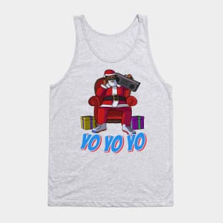 African American Santa Claus Christmas Tank Top